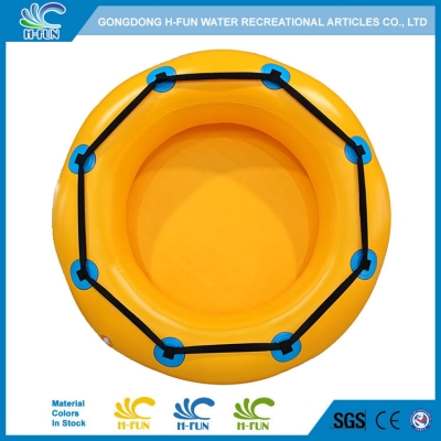 Круглый плот для всей семьи в аквапарке с ременной ручкой 