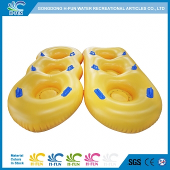 Тройной надувной плот с сиденьем